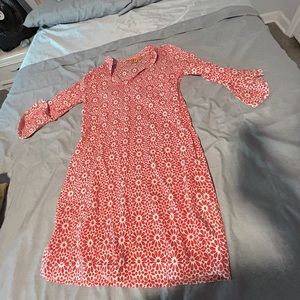 Tory Burch - Ria Red Cotton Floral Dress